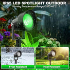 Green Spotlights Outdoor, 14 LED Landscape Lighting with US Plug for Tree - Image 2