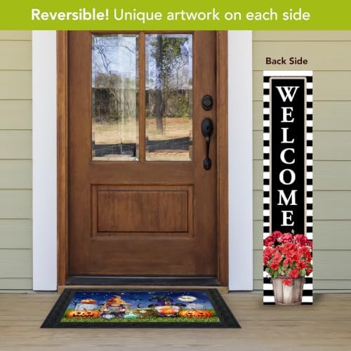 Briarwood Lane Summer Double Sided Reversible Pine Porch Leaner 47x9.5 Country Flowers For Summer Porch Leaner - Image 3