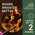 Radiate 2 Pack XL 8" Portable Campfire As Seen On Shark Tank - Up to 2 Hours of Burn Time, Reusable Travel Fire Pit for Camping, Patios & Beach Days - Great Alternative to a Real Fire - Made in USA - Image 2