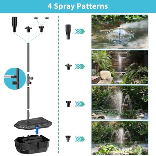 NFESOLAR 30W Solar Pond Pump with Pond Filter for Ponds up to 600 Gallons - Image 4