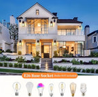 18'' Large Outdoor Wall Lights 2 Packs, Brown Exterior Lighting Fixtures - Image 5