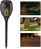 JIAN YA NA Solar Tiki Torch Light Flame Garden Lights,96 LED Waterproof Dusk to Dawn Auto On/Off Flickering Flames Torches Lights Landscape Lighting Outdoor Security Path Light for Patio Deck - Image 7