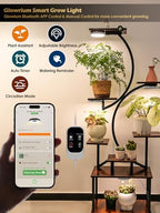 GLOWRIUM Smart Full Spectrum LED Grow Light for Indoor Plants (White 4PCS) - Image 2