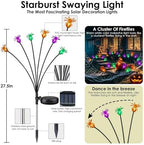 OZS 6Pack 36LED Spider Solar Halloween Decorations Outdoor - Image 6
