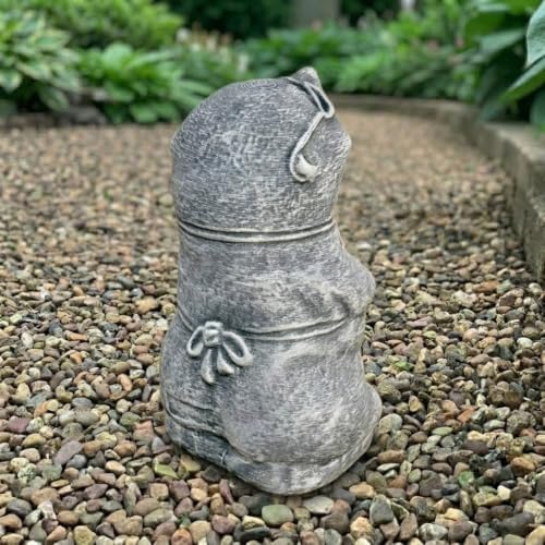 OLOMA Funny Mole Concrete Garden Statue Handmade Outdoor Animal Sculpture Vole Figurine Yard Lawn Flower Bed Patio Porch Rustic Decor Weather Resistant Ornament Whimsical Animals Lover Gift - Image 7