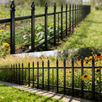 Thealyn 12" H x 16" W Decorative Metal Garden Border Fence, 5 Panels 6.6 Ft - Image 4