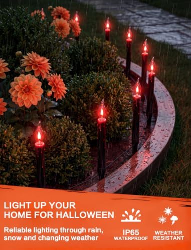 SUNSGNE 19.5FT Halloween Pathway Marker String Lights with 10 Count Lights - Image 3
