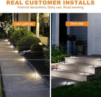 VOLISUN Solar Driveway Marker Lights Dock Marine Led Deck Outdoor 4 Pack - Image 7