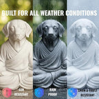 OLOMA Yoga Dog Garden Sculpture Heavy Concrete Stone Dog Statue Weather Resistant Outdoor Indoor Patio Decor Accent Feature for Entryway Display - Image 5