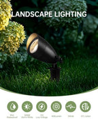 LITFIT 4Pack Low Voltage Landscape Spotlight,12v Outdoor Uplight Waterproof - Image 2