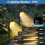 Solar Spot Lights Outdoor Waterproof, 10 Pack, 75 LED Warm White - Image 4