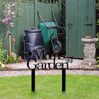 Custom Patio Meta Sign with Stake, Bee and Butterfly Decoration, Farmhouse Yard Art - Personalized Gardener Name, Gift for Mom & Grandma - Image 5