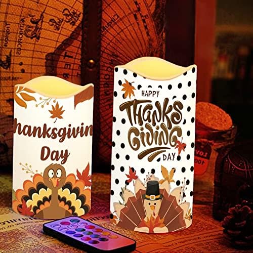 Jeiento Christmas Tree LED Candles, Battery Operated Flickering Flameless Candles with Remote Timer, Real Wax Pillar Candles for Holiday Home Decoration Christmas Gifts, Set of 4 - Image 5