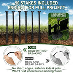 Garden Edging Border 50FT, 4.5 in Black Picket Fence Border for Lawn & Yard - Image 6
