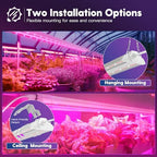 FREELICHT 1Pack 4FT Grow Light for Indoor Plants, 60W=350W, Red Blue - Image 6