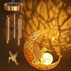 Solar Moon Hummingbird Wind Chimes,Hummingbird Gifts for Mom Women - Image 2