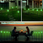 Solar Lights Outdoor, Solar Torch Light with Flickering Flame for Garden Decor, 20.5'' Small Size Solar Powered Garden Lights, Waterproof Flame Torches for Outside Patio Pathway Yard Decorations - Image 6