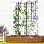 Trellis for Climbing Plants Outdoor, Expandable Heavy-Duty Metal Trellis for Raised Bed Plants, Flowers Vine Ivy, Sturdy Houseplant Pothos Plant Climber Support - Image 7