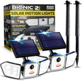 Bell+Howell 2 Pk Bionic Solar Flood Lights Outdoor Motion Sensor by BellHowell