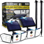 Bell+Howell 2 Pk Bionic Solar Flood Lights Outdoor Motion Sensor by BellHowell