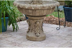Kenroy Home Ibiza Classic Outdoor Floor Fountain, Sandstone, 45 Inch Height, 25.5 Inch Width, 25.5 Inch Depth - Image 3