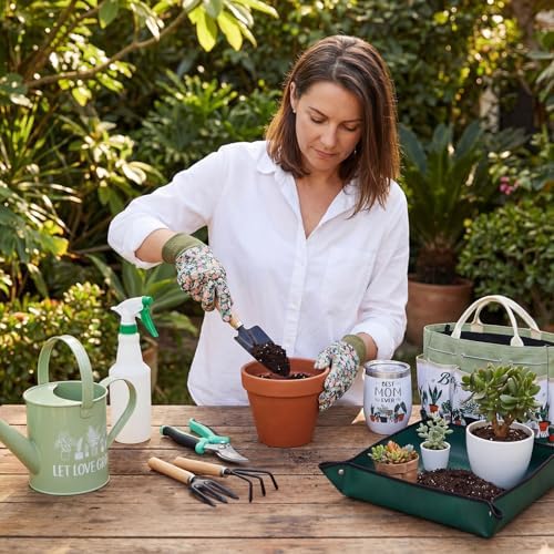 Reginary 11 Pcs Gardening Gift Watering Can Set for Women Plant Lover, Mom - Image 5