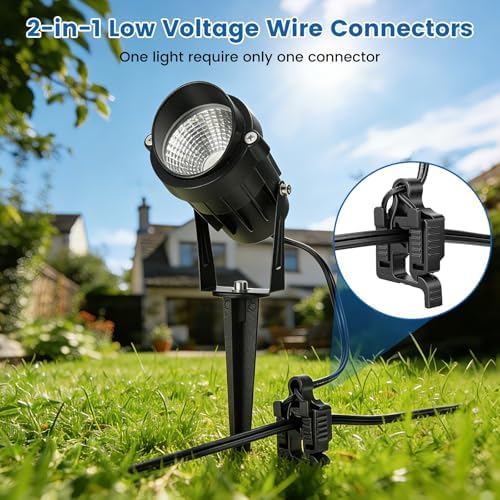 24 Pack Low Voltage Wire Connectors for Landscape Lighting, Compatible with #12/14/16/18 Gauge Underground Cable for Pathway Lights, Spotlight, In-ground Lights, Waterproof, UL Listed - Image 2