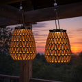 Scentsationals Fusion 2-Pack Cordless Outdoor Woven Solar Lanterns by Scentsationals