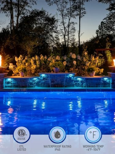 LEONLITE 8-Pack RGBCW 7 Inch LED Hardscape Lighting, Color Changing - Image 5