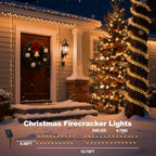 2 Pack Solar String Lights Outdoor Waterproof, 16FT 240LED Outdoor Lights - Image 2