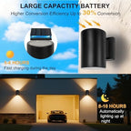 Livinlarge Solar Wall Lights Outdoor,Wall Sconce Waterproof Up and Down - Image 4