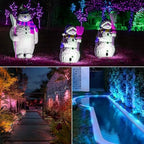 Outdoor Landscape Lighting, 6 Pack RGB Outdoor Spot Lights with Transformers and Remote, 12V Low Voltage Color Changing Landscape Lights IP65 Waterproof Plug in Outdoor Uplights for Yard House Tree - Image 6