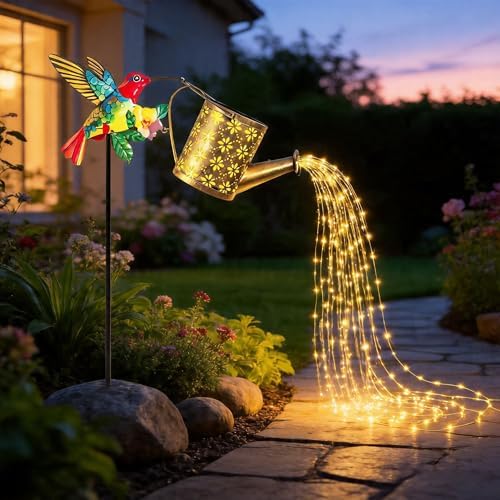 1/2pcs Hummingbird Outdoor Solar Light, 3500K 800LM IP44 Outdoor Decorative Warm White/Colored Lantern, Cute Hanging Garden Lantern, Suitable for Courtyards, Lawns (2, Warm White) - Image 5