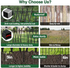 7 Panels Decorative Garden Fence 32in H x 17Ft L, Heavy Duty Metal Rustproof Animal Barrier No Dig Fencing Outdoor Dog Fence Flower Bed Border, Lawn Edging for Pet, Yard& Patio, Landscape - Image 4