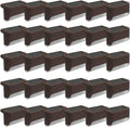 Solar Outdoor Fence Step Lights, 30pcs Brown IP44 LED Outdoor Stair Lights, 1000mAh, Suitable for Courtyards, Decks, Steps, Walkways, and Lawn Paths by GTQPS