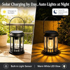 Yowin 4 Pack Solar Lanterns Outdoor Waterproof Hanging Solar Lamp with Bulb - Image 5