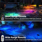 SUNVIE All-in-One RGBW Landscape Lighting Kit, 8 Pack Color Changing Low Voltage Landscape Lights with Connector Transformer 100FT Wire, 3W Multi-Color Pathway Lights for Holiday Walkway Garden Yard - Image 3