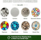 Hummingbird Garden Art Stepping Stone Mold, Reusable Sunflower Stepping Stone Molds, 3D Large Animal-Themed Garden Art Paver Molds, Heavy Duty Silicone Flower Cement Tool, for Concrete Walkway (D) - Image 4