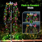Solar Garden Lights, 2Pack Swaying Butterfly Tree Light Outdoor - Image 4