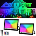 T-SUN RGB Led Flood Light 100W,1000W Equivalent 10000LM Outdoor Flood Light by T-SUN