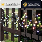 6 Pack Solar Lights Outdoor Waterproof, Garden Lights Solar Flowers - Image 4