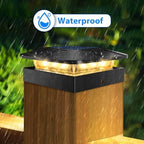 Peasur 6 Packs 4x4 Post Solar Lights with 3 Modes - Image 4