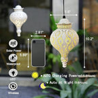 Moroccan Solar Lanterns Outdoor Waterproof Hanging Garden Decor - Image 3
