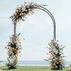 Sunexinlo Garden Arch Trellis with Base, 5.3'W x 7.6'H or 7.9'W x 6.3'H Wedding Arch, Metal Garden Trellis for Climbing Plants Outdoor Wedding Christmas Bridal Party Decoration, Black - Image 7
