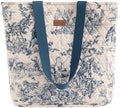 Maison d' Hermine Shopping Bags Cotton Quilted Tote Bag with Zipper Pockets by MaisondHermine