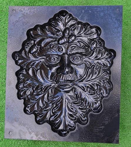 Mold Sculpture DIY Green Man FACE Plaque Old Man Modern Art Tree Wood Spirit Faces Greenman (D29) - Image 7