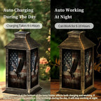 Solar Lantern Cinematic Eagle Gliding Vintage Wooden American Flag Outdoor Waterproof Garden Hanging Lantern Solar Powered Lighting Outside Table Lamp for Patio Deck Camping 1 Pack - Image 3