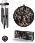 Vanquer Gift Wind Chimes for Outside - 30'' Wind Chimes Outdoor Clearance, Windchimes Outdoors, Memorial Wind Chimes, Sympathy Gift, Patio, Home Décor, Vintage Black (30" Tree of Life) by Vanquer