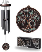 Vanquer Gift Wind Chimes for Outside - 30'' Wind Chimes Outdoor Clearance, Windchimes Outdoors, Memorial Wind Chimes, Sympathy Gift, Patio, Home Décor, Vintage Black (30" Tree of Life) by Vanquer