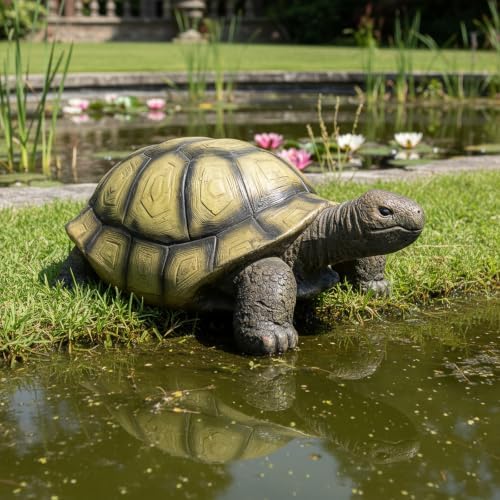 SKYFIRE Large Turtle Statues for Garden - 29.5' x 15.3' x 11.8' Fiber Reinforced Concrete Tortoise Sculpture, Garden Sculptures & Statues for Outdoors, Lawn, Yard, Indoor Outdoor Decor - Image 6